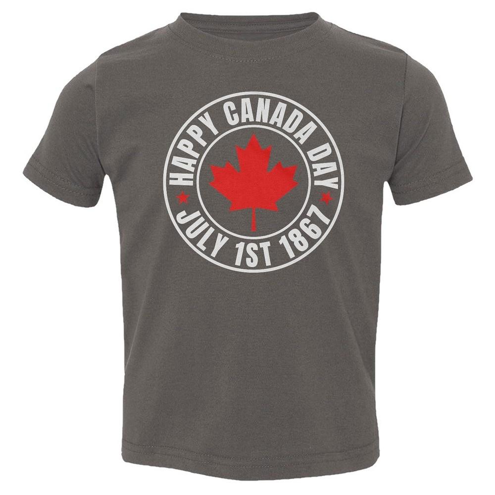 Happy Canada Day - July 1st 1867 Maple Leaf Logo Toddler T-Shirt Unisex T-Shirt L