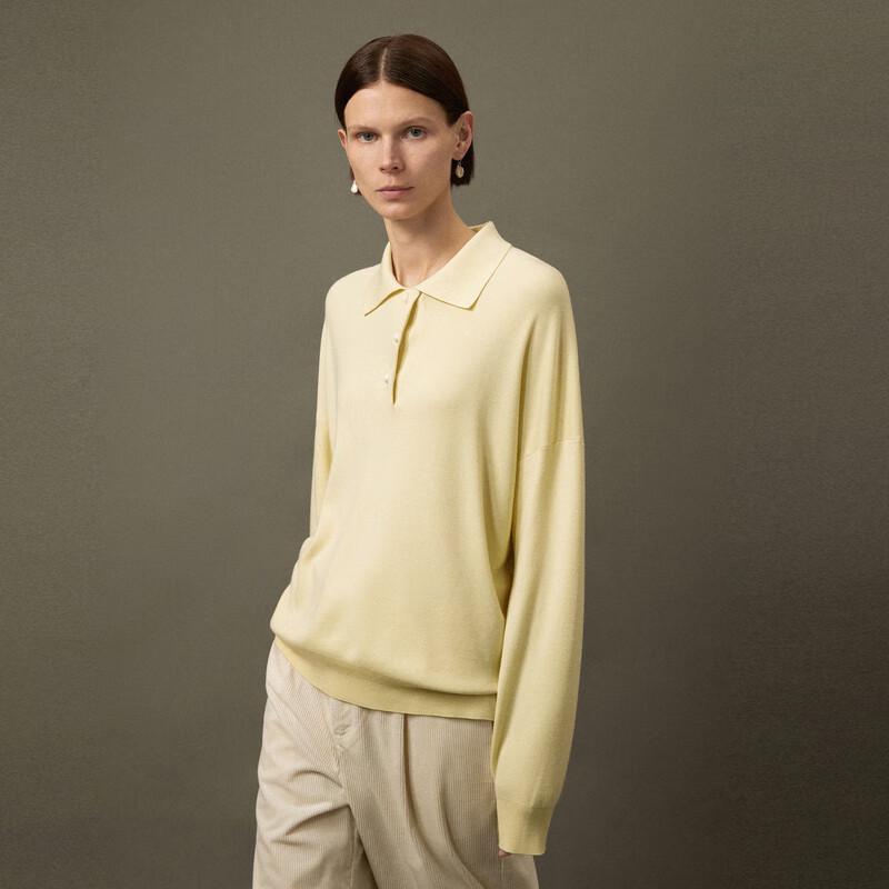 LESS 2023 Autumn Long Sleeve Wool Pullover