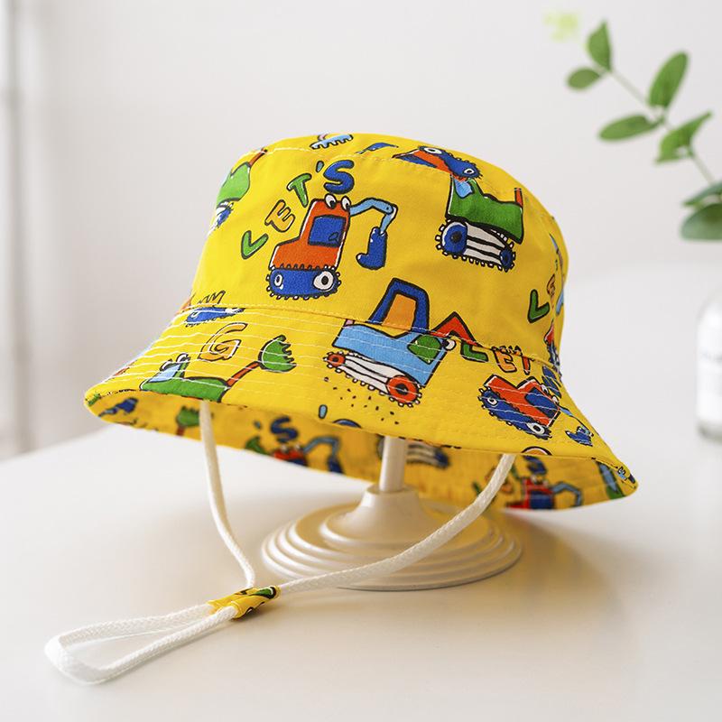 Children's Sun Protection Sun Hat Summer Baby Fisherman Hat Infant Hat Spring and Autumn Thin Bucket Hat for Boys and Girls Summer
