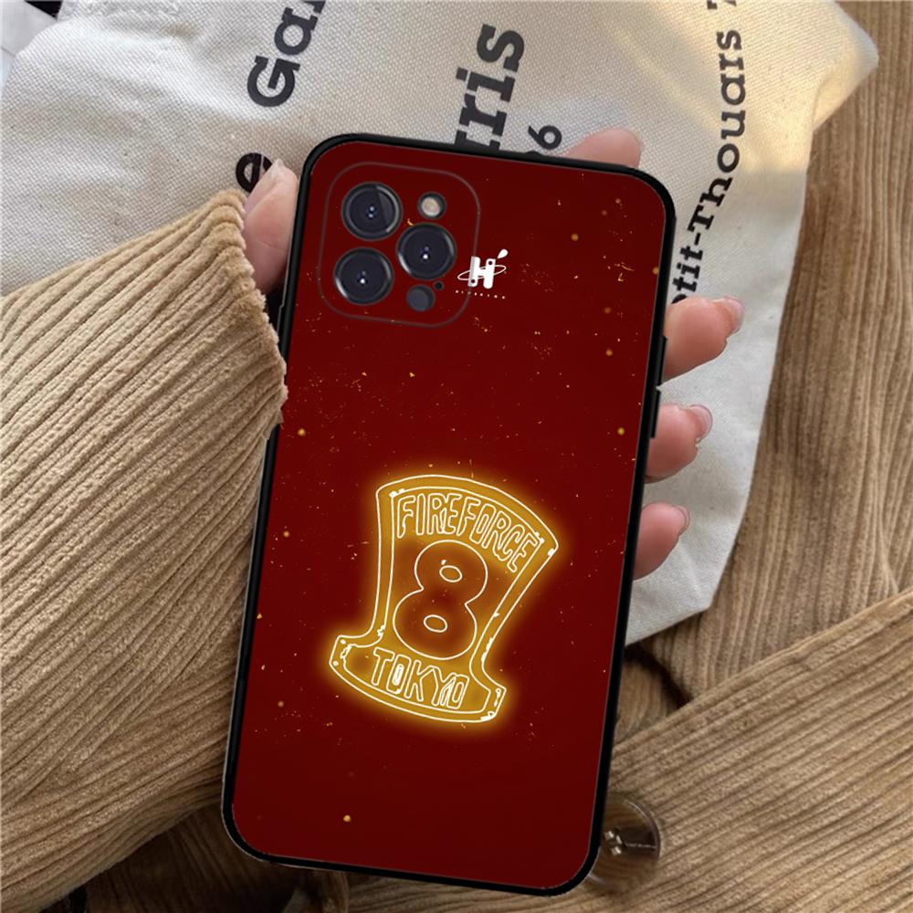 Fire Force Phone Case For iPhone 15 14 11 12 13 Mini Pro XS Max Cover 6 7 8 Plus X XR SE 2020 Funda Shell