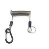 Elastic Coil Climbing Buckle Rope Lockable Retention Fishing Rope Fishing Coiled Lanyard  Outdoor