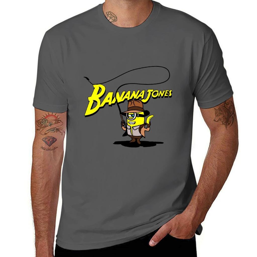 BANANA JONES AND THE GOLDEN BANANA TShirt Casual All Match Short Sleeve TShirt