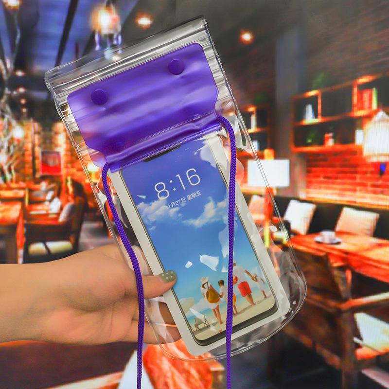 Large Transparent Waterproof Phone Pouch Touch Screen Waterproof Bag For Swimming Outdoor Activities