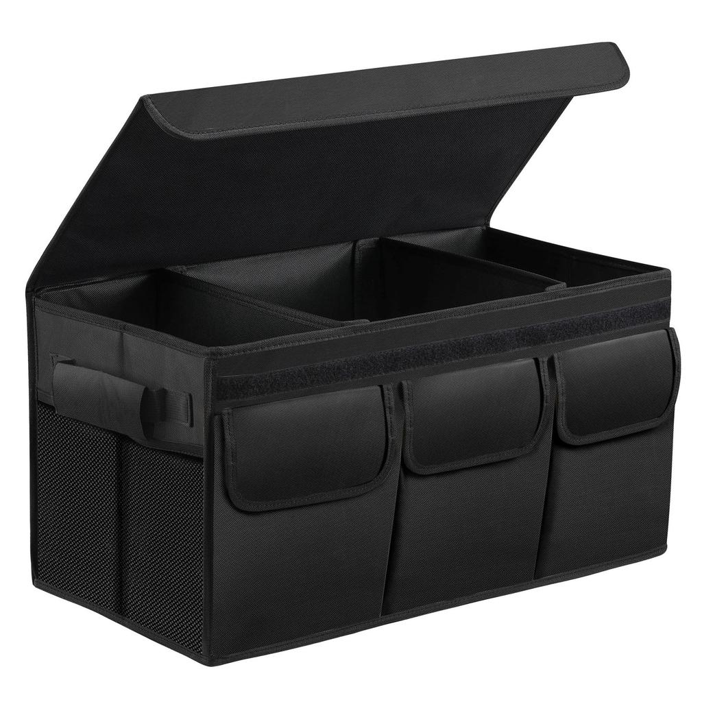 Car Trunk Organizer Large-Capacity Foladable Storage Box High-Density Oxford Cloth Waterproof Auto Boot Organiser For Travel