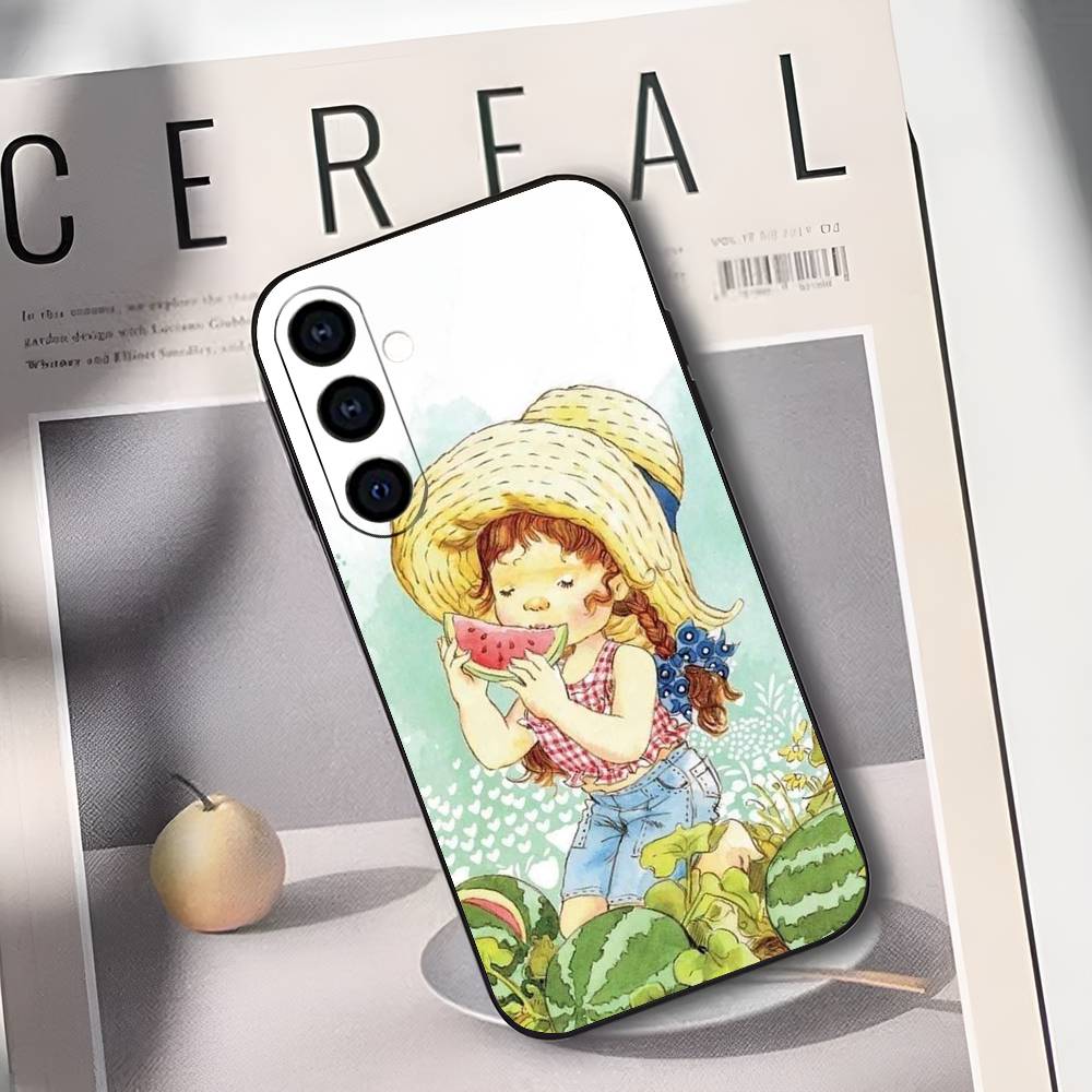 S-Sarah K-Kay Girl Phone Case For Samsung Galaxy A73,A72,A71,A70,A53,A52,A51,Soft Silicone Black Cover