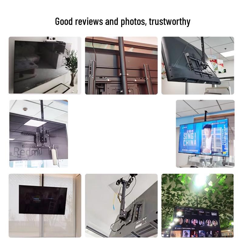 NaiDuo Dual-Pole Triple Monitor Adjustable Outdoor Bracket