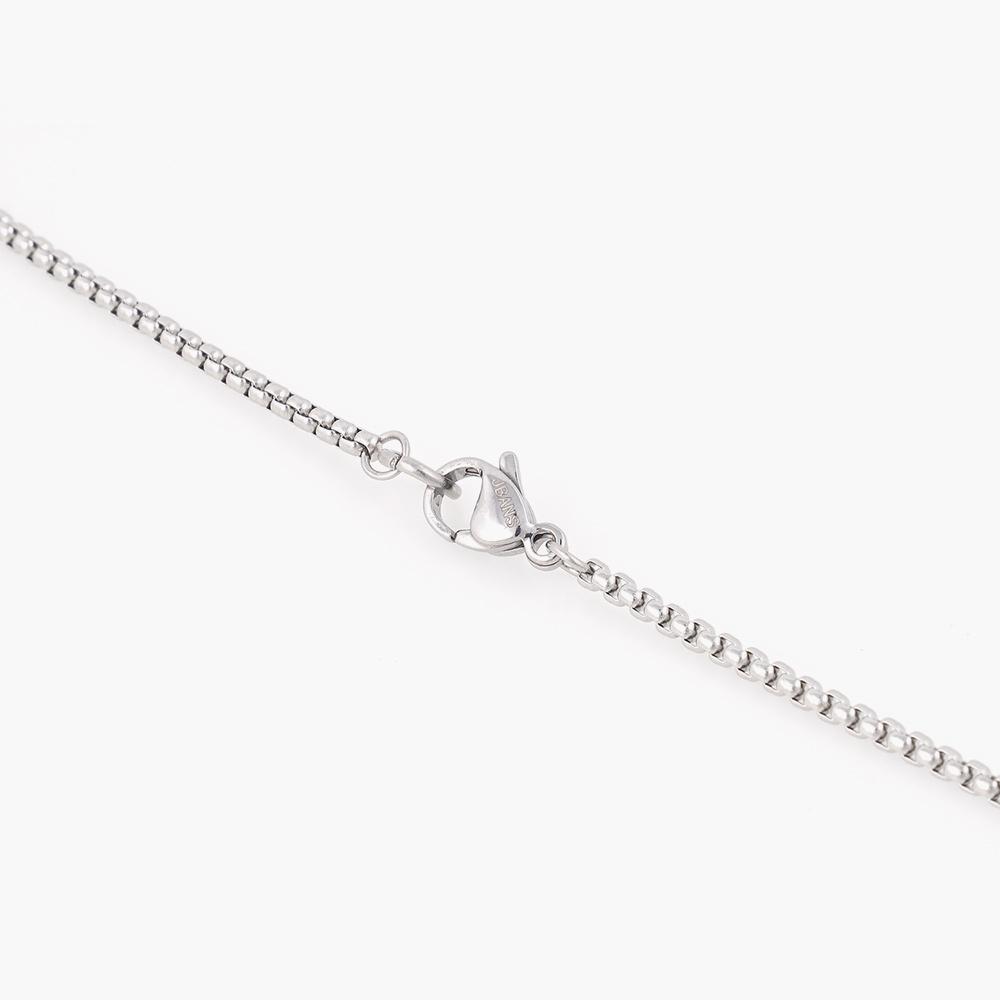 Jbans Classic Round Stick Pendant Chain Necklace (C2501-An869_Sv)