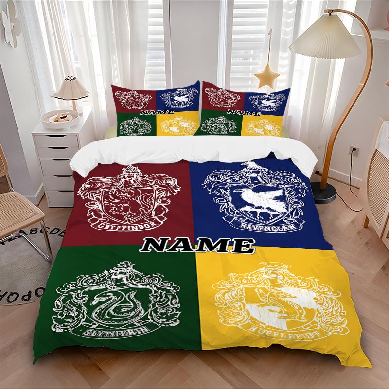 Custom Textile Magic World Bedding 3 Piece Set HD Print Duvet Cover Pillowcases for Teens Adult Bedroom Decoration