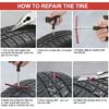 60 Pcs Tire Repair Plugs, Tire Repair Gum For Tubeless Puncture,Tires Strings Rubber Plug Tool For Car, RV, SUV, ATV, Motorcycle, Truck,Tractor