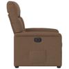 Vidaxl Electric Recliner Armchair, Brown, Fabric Upholstered