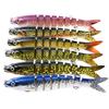 13.28cm Luya Multi-color Multi-stage Fishing Bait 19g Luya Plastic Fishing Bait Hard Bait Multi Section Fishing Bait Soft Lure