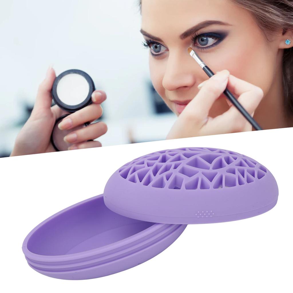 Desktop Cosmetic Brush Drying Holder   Rack Professional Soft Silicone Makeup Brush Cleaning Mat