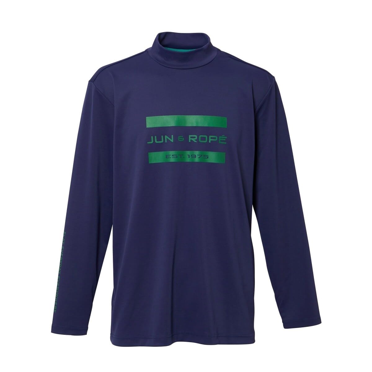 

Jun Rope Футболка с длинным рукавом и воротником-стойкой с логотипом Navy спереди и мужским логотипом UV/Cooling, (40)