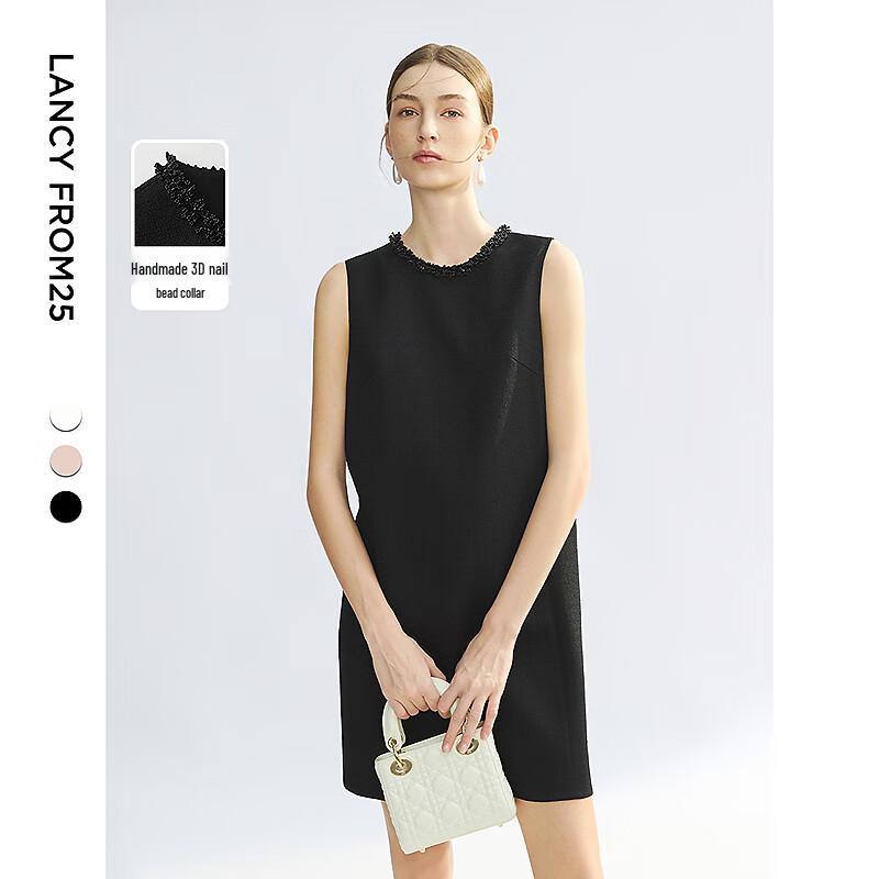 

Langzi Elegant Beaded Sleeveless Commuter Dress XL