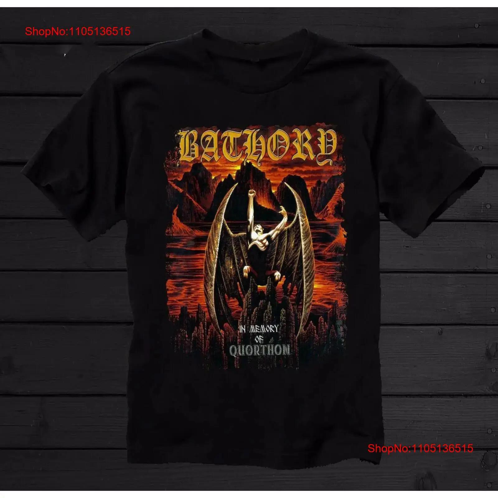 

BATHORY In Memory of Quorthon T Shirt Men Classic Black S 5XL 1G0075 vintage Washed Comfortable Soft graphic Unisex Slightly 5XL різнокольоровий