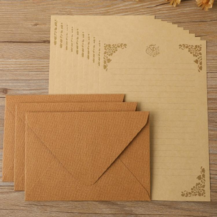 Pack Of 20 A 5 Size Texture Envelope Set In Earth Tone Classical Styles Perfect For Wedding Invitations & Greeting Card