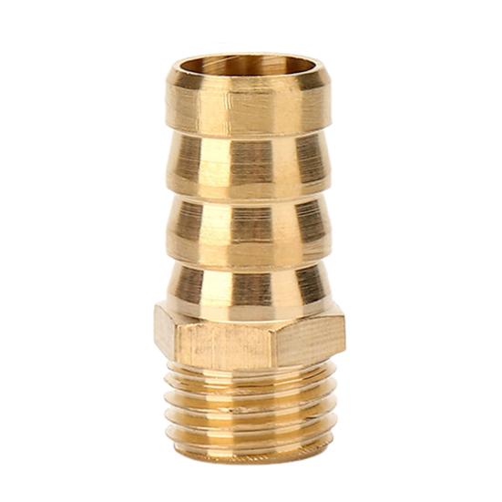 Brass Hose Barb Fittings Adapter Connector High Strength Rustproof Corrosion Resistant Hose Barb Male Fittings Accessories