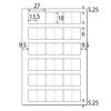 KOKUYO Tack index scale protection film strong adhesive postcard size 18 sides 8 sheets KPC-GF6065