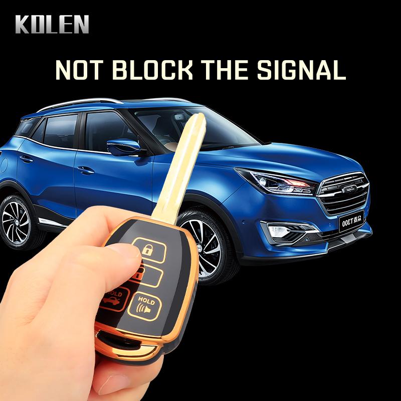 Nowe Etui Pokrowiec Obudowa na Kluczyk Samochodowy TPU Pasuje do Toyota Camry Rav4 Corolla Tacoma Vios Prius C Highlander Zamontowany Uchwyt Ochronny Pilot Akcesoria Samochodowe
