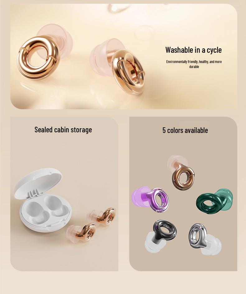 Soundproof Sleep Earplugs: Anti-Noise, Anti-Snoring, Comfortable, Long-Wearing, No Pain, Portable Silent Ear Protection.