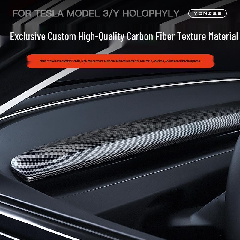 Tesla Model 3/Y Dashboard Decorative Protection Strip Panel Stickers