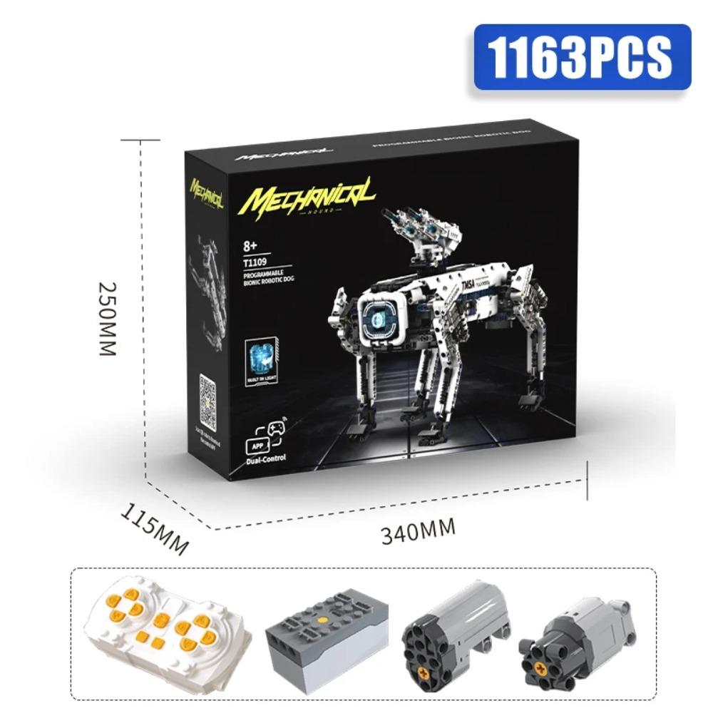 Technical STEM Programming Robot War Dog Building Blocks City Remote Control Motor Robot MOC Bricks Education Toys Children Gift