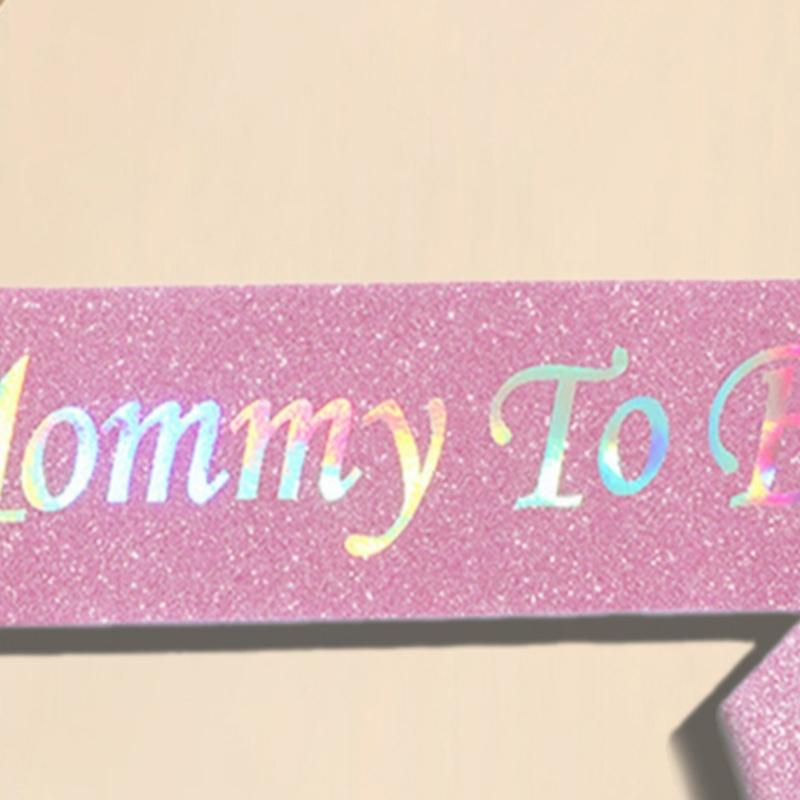 Baby Shower Sash Mommys to Be Sash Adjustable 3Color for Gender Reveal,Welcome Baby,Baby Sprinkle Ideals Mom and Dad Gift