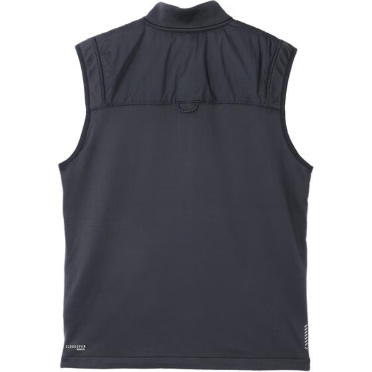 Puma Run Cloudspun Casual Stand Collar Zip Vest Men Vests Galaxy-Gray 524616-69
