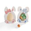 10pcs Cute Pink Blue Rabbit Ear Paper Candy Boxes Happy Easter Biscuit Chocolate Packaging Box Baby Shower Easter Party Supplies