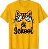 Cat 100Th Day Of School Teacher Cool Sunglasses Rude Unisex T-Shirt