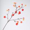 Artificial Lantern Flower Realistic Winter Fake Silk Flower Home Office Wedding Party Table Centerpiece Vase Faux Bloom Decor