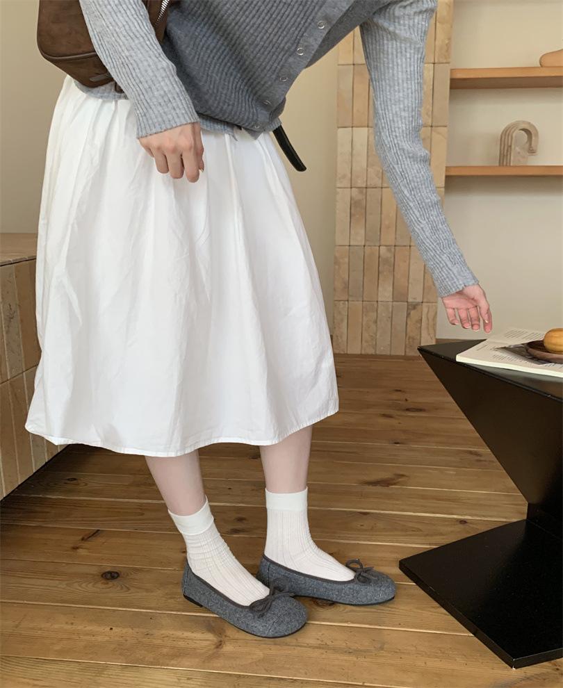 French Round Head Flat Bottom Mary Jane Shoes for Women's 2025 Spring New Xiaoxiangfeng One-pedal Grandma Single Shoes