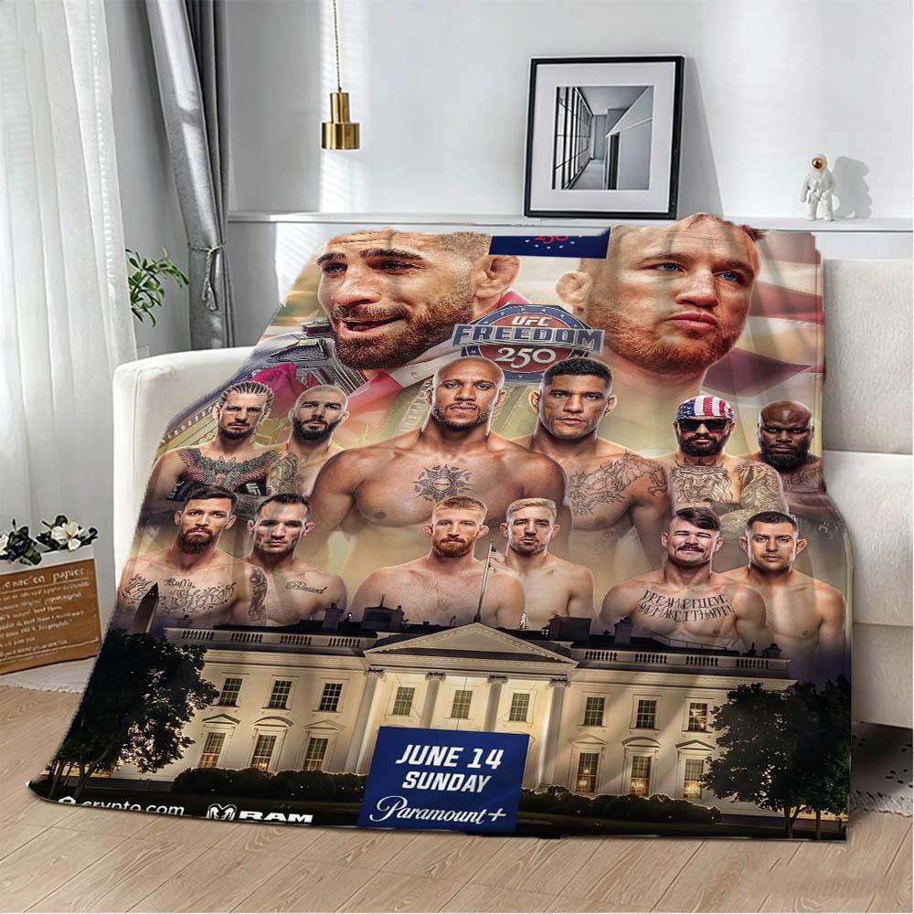 2026 U-Ultimate Fighting Championship C-Conor Flannel Blanket Soft Throw Blanket Art For Home Decor Bed Sofa Picnic Fans Gifts