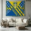 Leeds United Logo Wall Tapestry Aesthetic Wall Hanging Printed Fabric Blanket Decorative Tapestries for Bedroom Living Room Home Decor