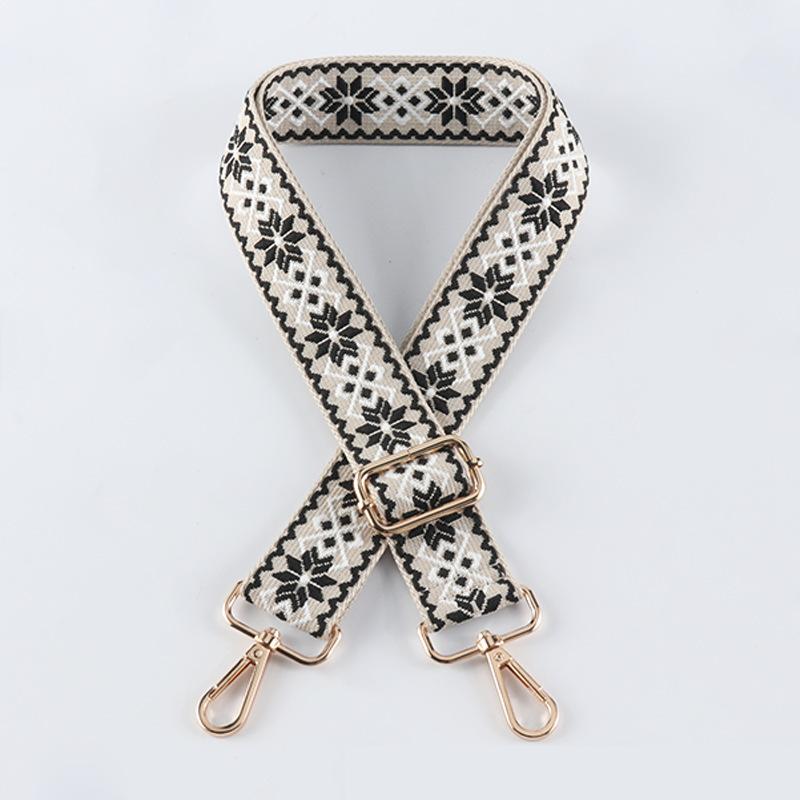 New Women's Crossbody Canvas Bag with Woven Bag Wide Shoulder Strap Replacement Bag Shoulder Strap Versatile Fashion Accessories