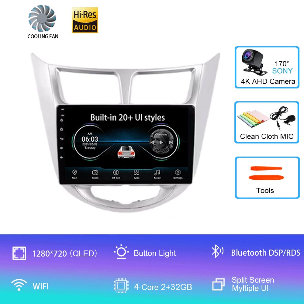 

Для Hyundai Solaris Accent Verna 2010-2016 HIFI DSP Android 14 2din автомобильный радиоприемник мультимедиа видеоплеер Carplay 5G WIFI GPS CHINA