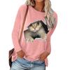Women's Fashion And Winter Round Neck Casual Pullover Long Sleeve T-Shirt