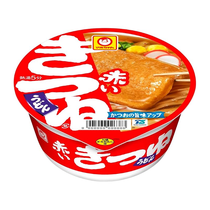 Maruchan Akai Kitsune Udon (96g x 12 packs / Case Sale) Cup Noodles Udon (with fried tofu / Kanto-style broth) Cup Udon Box Purchase Toyo Suisan
