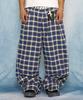 GLACK Gp188 Xp Check Linen Lounge Pants (Blue)