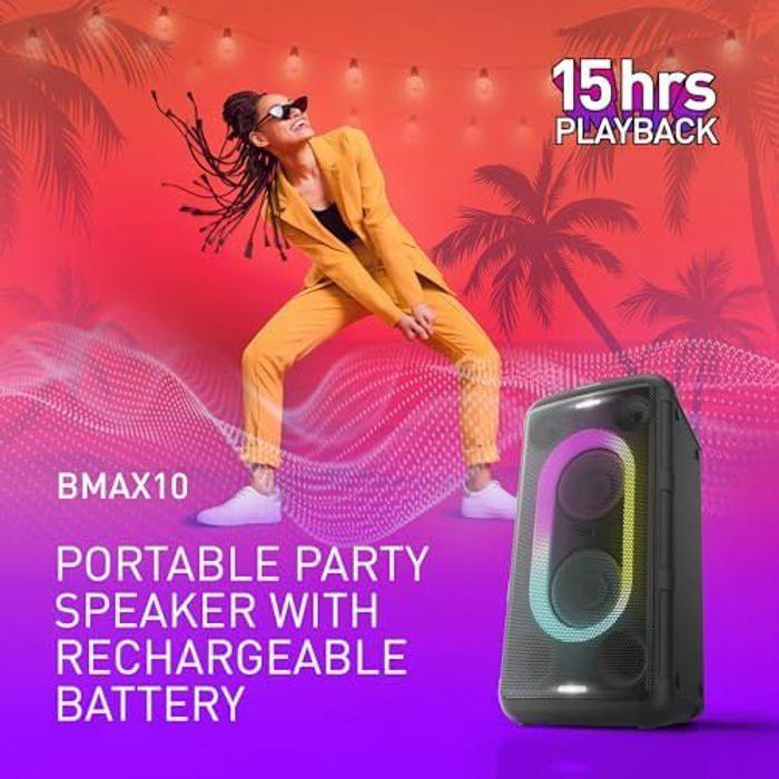 Enceinte Portable - PANASONIC - SC-BMAX10E-K - 150W - Bluetooth 5.0 - Lumières Synchronisées