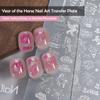 2026 Horse Year Nail Stamping Plates  Year'S Horse Snowflake Geometric Pattern Stencil Nail Art Stamps Template Nail Tools
