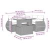 VidaXL Garden Lounge Set 5 Pcs with Grey Cushions Wicker 3268510