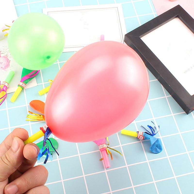 100Pcs Gold Thread Balloon Whistle Kids Birthday Party Favor Pinata Filler Easter Children'S Day Carnival Party Favor Decoration