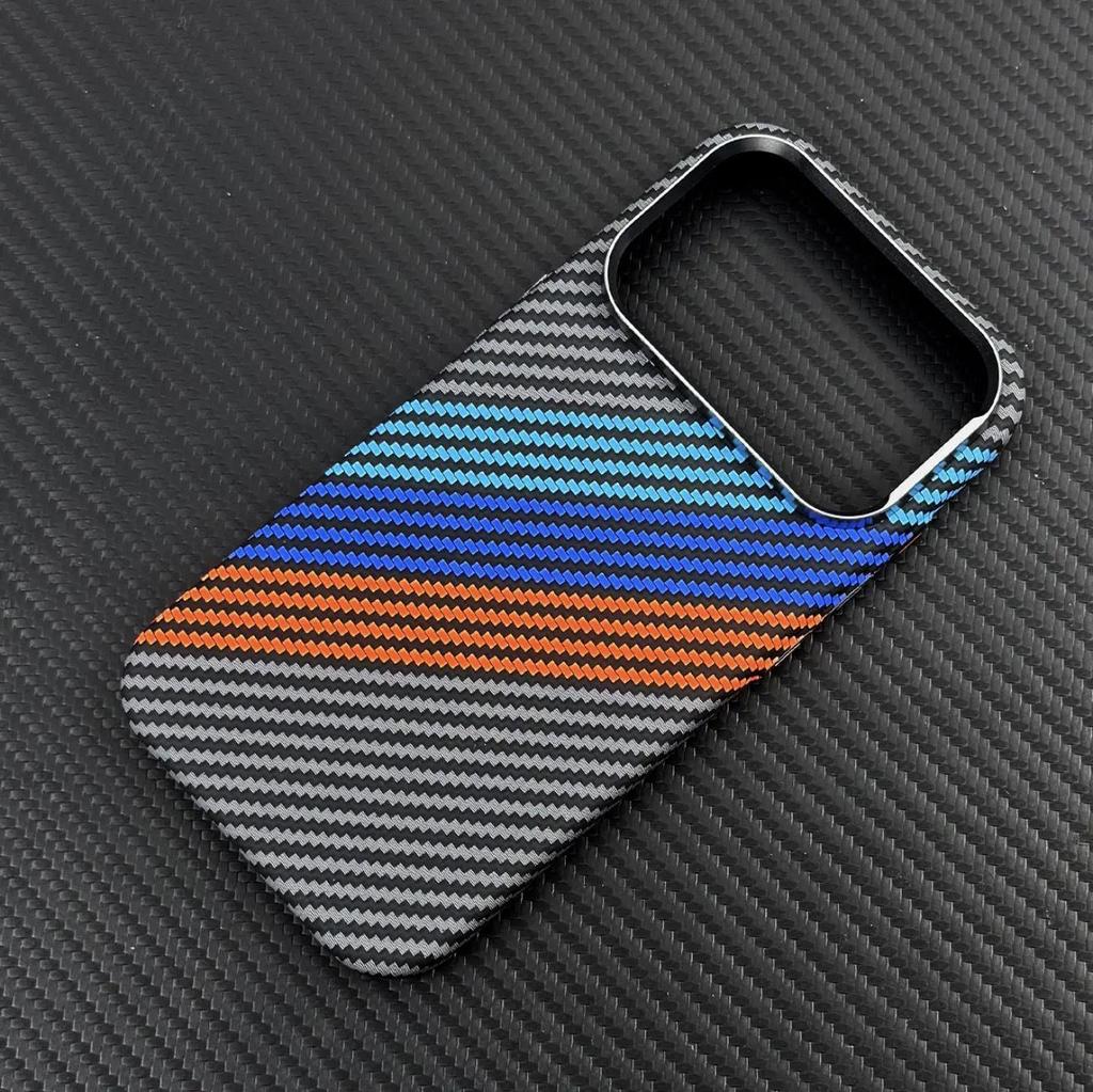 iPhone 17 Pro Max Kevlar Magnetic Case, Skin-Feel Hard Shell Protective Cover for Apple 16PM