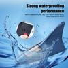 Solar Shark Fins Antenna Light for Car Roof Top LED Warning Lamp with Magnetic Mount Waterproof Auto Tail Decorative Night Safety Light for Cars