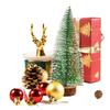 5pcs Christmas Decoration Christmas Tree Pine Tree with Wooden Base for Home Decor Xmas Party New Year New Year 2027 Ornament