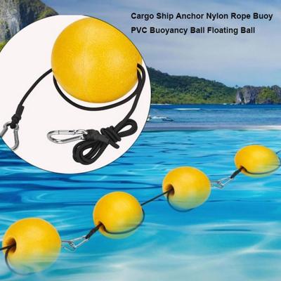 High Quality Yellow Cargo Ship Anchor 10cm PVC Nylon Rope Buoy Floating Ball