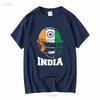 India Cricket T Shirt for Fans Jersey Indian SweaT 16716 vintage Washed Stretched designer clothes Stylish Soft Slightly