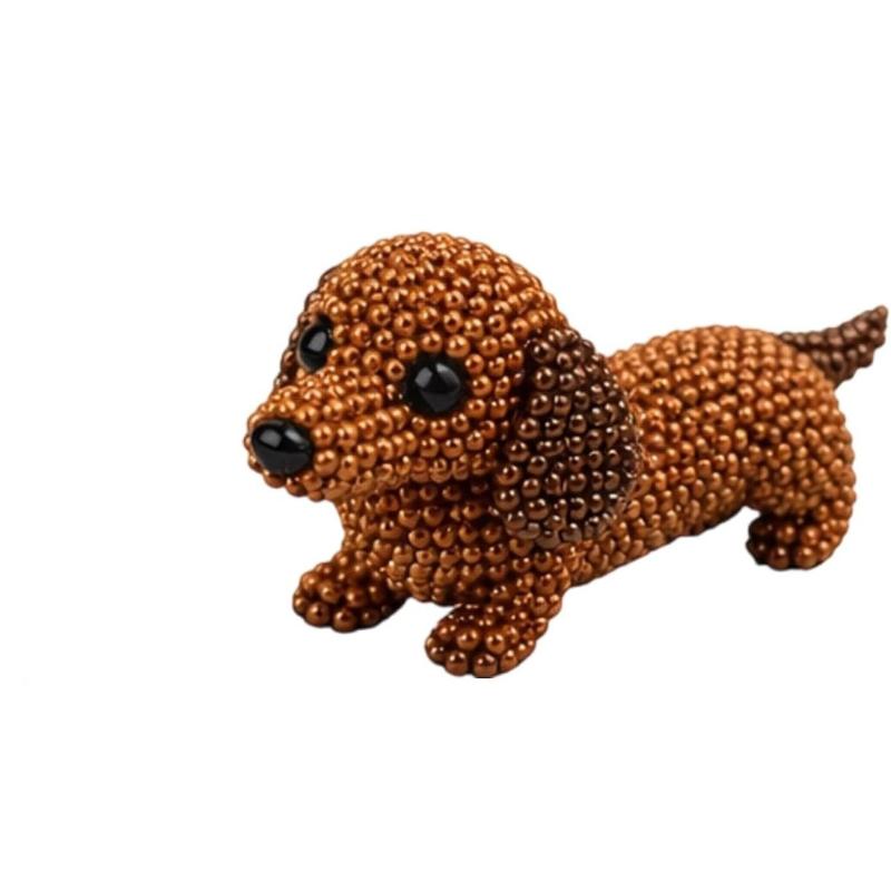 Cute Diy Handmade Colorful Beaded Animal Figurines Material Kit Perfect For Home Desktop Decor Ideal Gifts For Craft Lovers