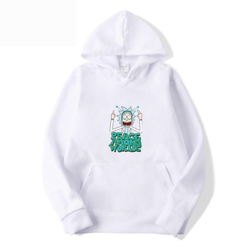 Unisex Japanese Anime Hoodie - Rick and Morty Trendy European Size Sweatshirt
